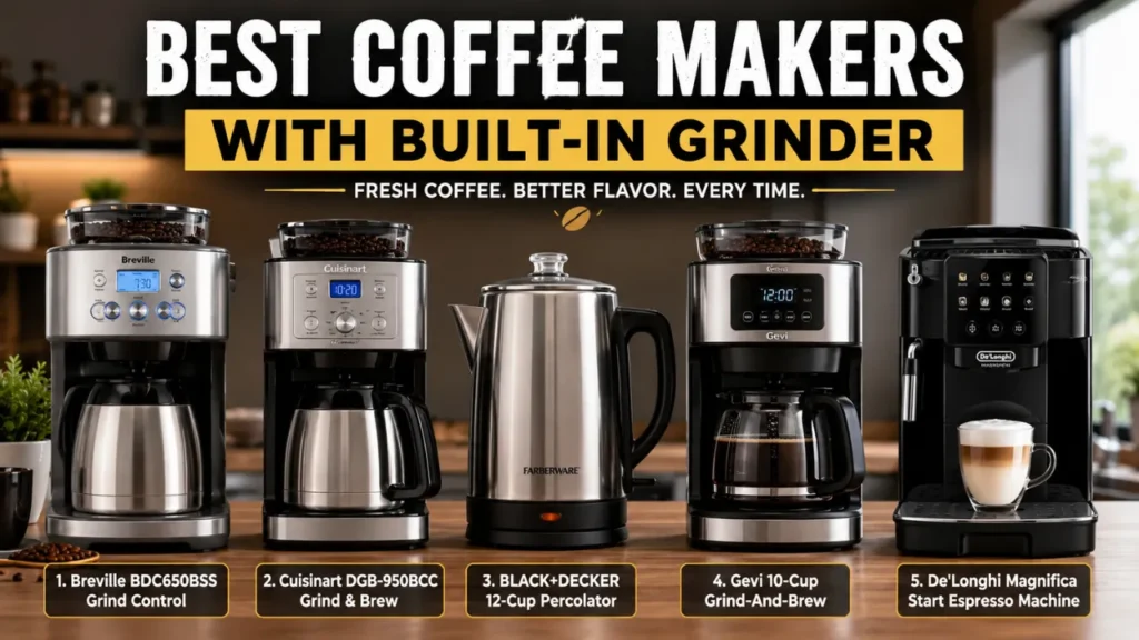 Coffee Makers with Built-in Grinder