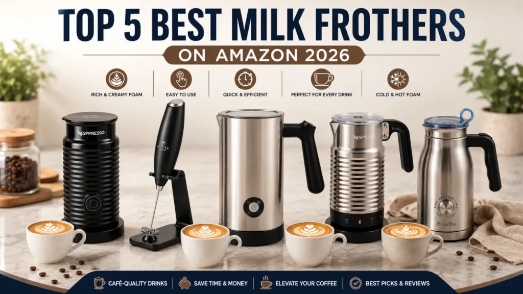 top 5 best milk frothers on amazon