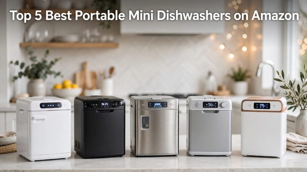 Top 5 best portable mini dishwashers on amazon