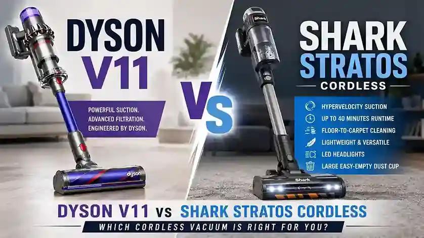 Dyson V11 vs Shark Stratos Cordless