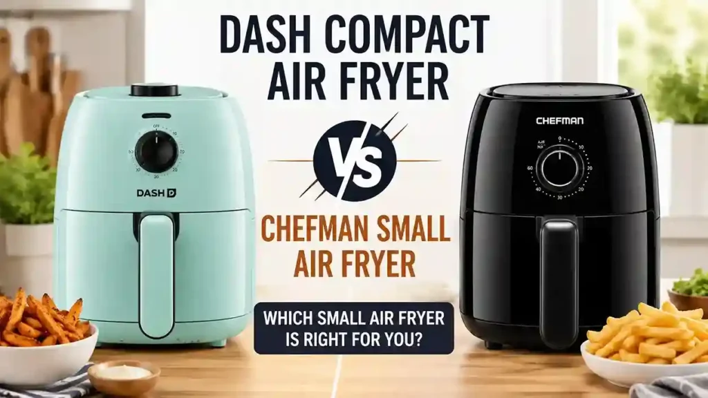 Dash Compact Air Fryer vs Chefman Small Air Fryer