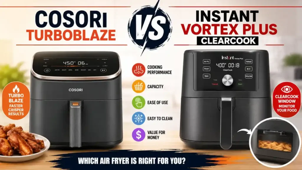 Cosori TurboBlaze vs Instant Vortex Plus ClearCook