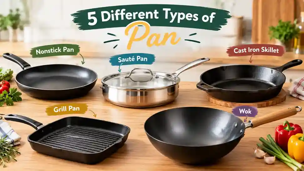 5 Different Types of Pans
